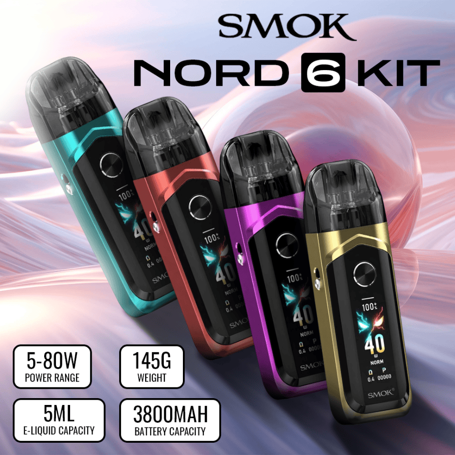 Smok Nord 6 80W Pod Kit-3800mAh Morden Vape SuperStore and Cannabis Manitoba Canada