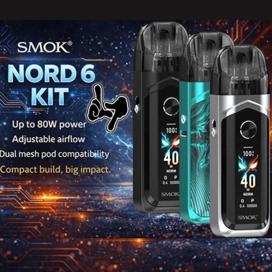 Smok Nord 6 80W Pod Kit-3800mAh Morden Vape SuperStore and Cannabis Manitoba Canada