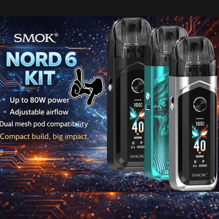 Smok Nord 6 80W Pod Kit-3800mAh Morden Vape SuperStore and Cannabis Manitoba Canada