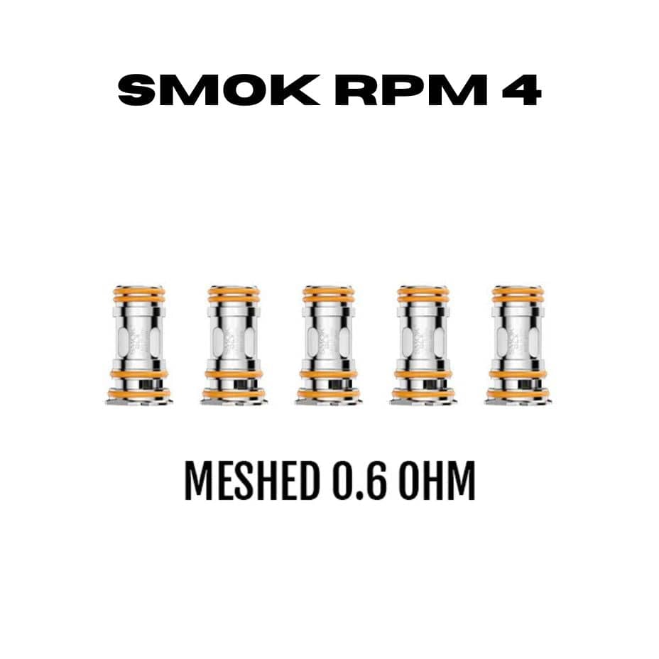Smok RPM 4 Replacement Coils-5pk 0.6Ω (10-30W) Morden Vape SuperStore and Cannabis Manitoba Canada