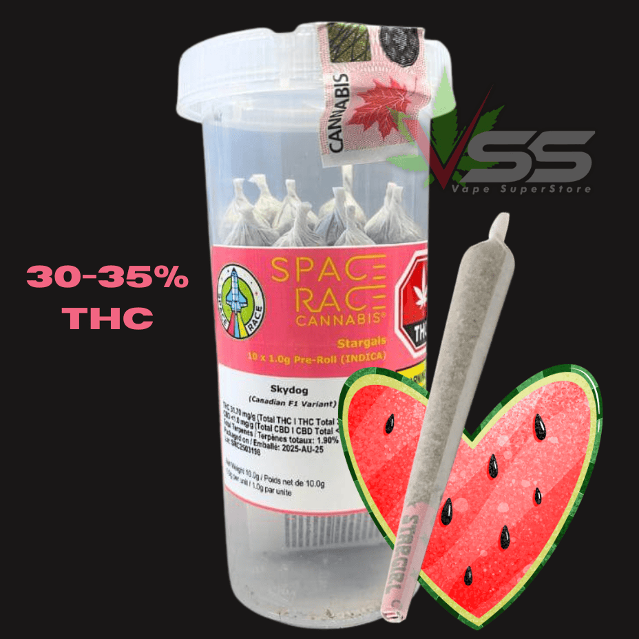 Space Race Cannabis - Stargals Hybrid Pre-rolls 10x1g Morden Vape SuperStore and Cannabis Manitoba Canada