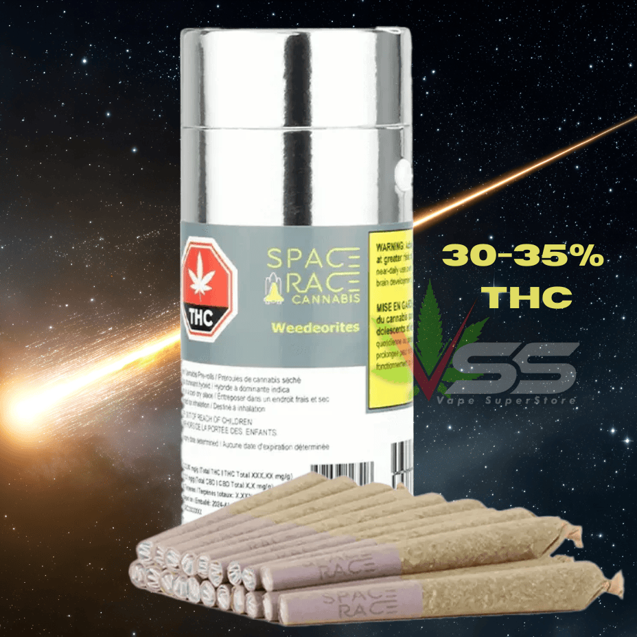Space Race Cannabis - Weedeorites Indica Pre-rolls 20x0.4g Morden Vape SuperStore and Cannabis Manitoba Canada