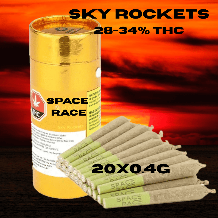 Space Race Sky Rockets Sativa Pre-Rolls-20x0.4g Morden Vape SuperStore and Cannabis Manitoba Canada