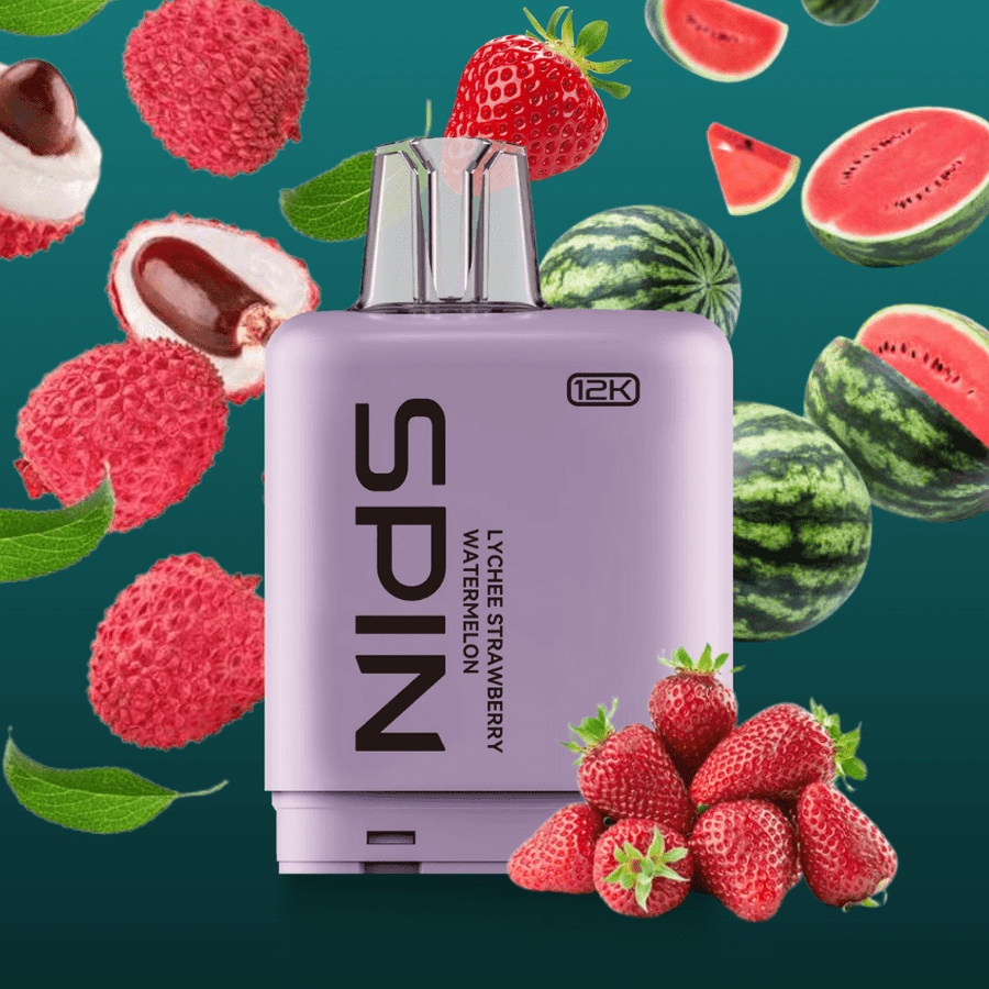 Spin Fizz X Closed Pod System 12000 Puffs / 20mg Spin Fizz X Pod 12000 - Lychee Strawberry Watermelon in Morden Canada