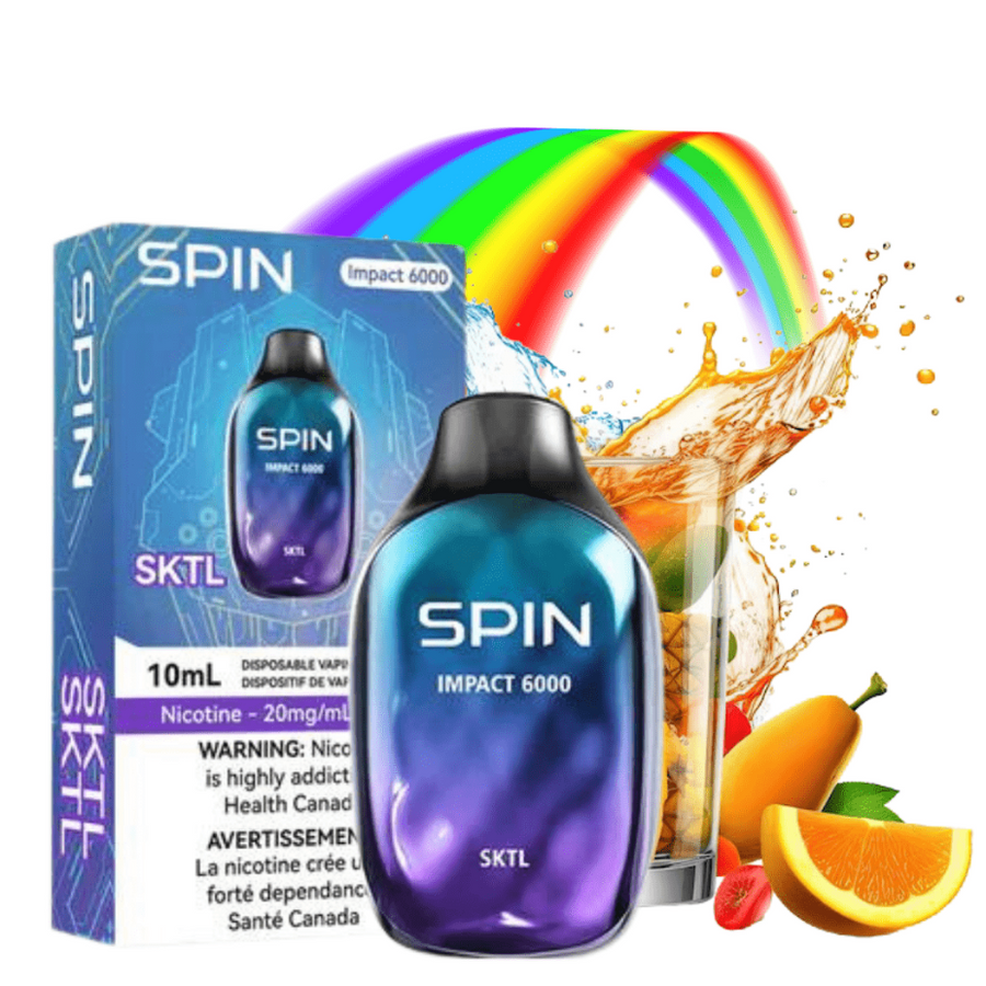 Spin Vape Disposables 20mg / 6000 Puffs SPIN Impact 6000 Disposable Vape-SKTL SPIN Impact 6000 Disposable Vape-SKTL-Morden Vape SuperStore, MB