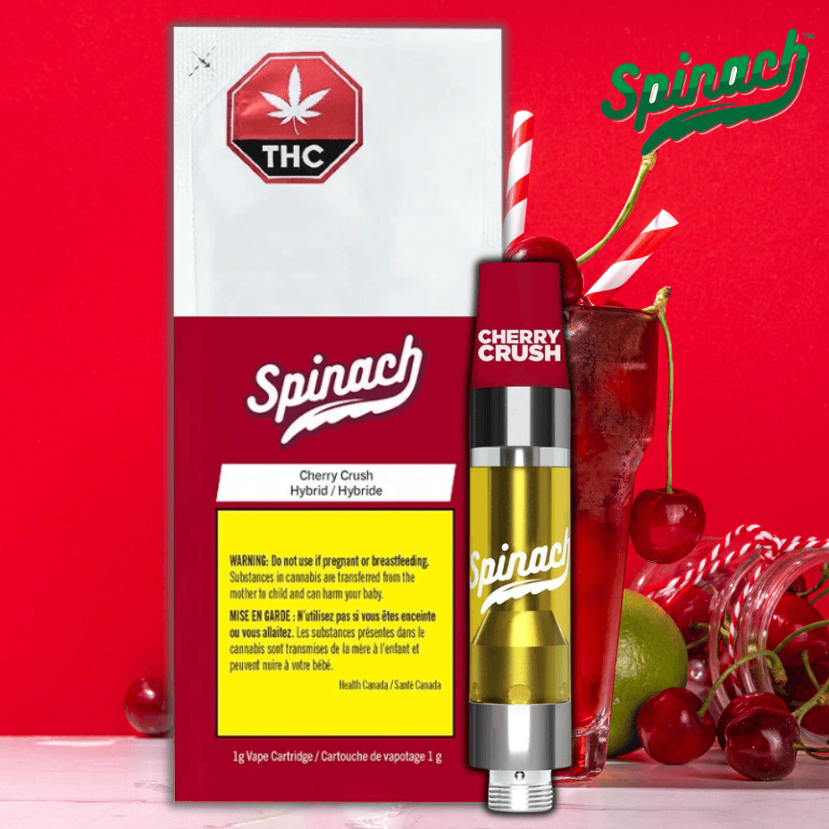 Spinach - Cherry Crush Liquid Diamonds Vape Cartridge - 1g Morden Vape SuperStore and Cannabis Manitoba Canada