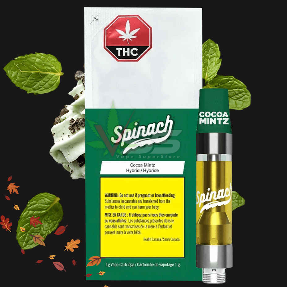 Spinach Cocoa Mintz Hybrid Vape Cartridge - 1g Morden Vape SuperStore and Cannabis Manitoba Canada