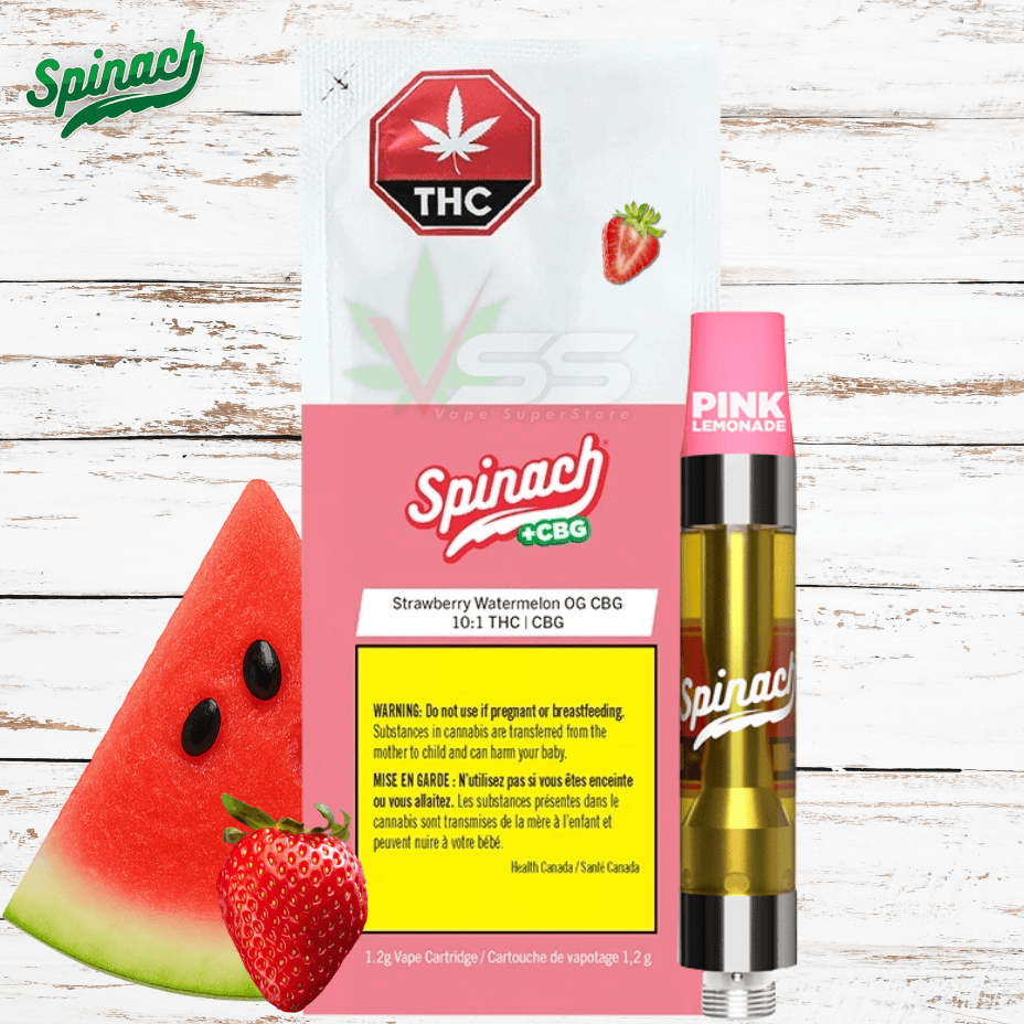 Spinach Strawberry Watermelon CBG Vape Cartridge - 1.2g Morden Vape SuperStore and Cannabis Manitoba Canada