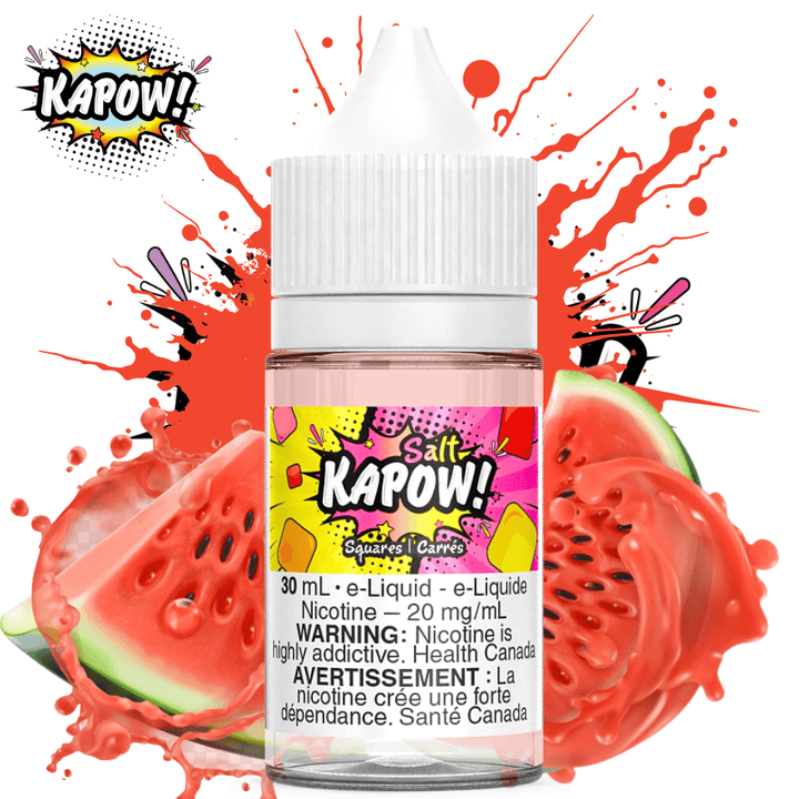 Squares Salt by Kapow E-Liquid 30ml / 20mg Morden Vape SuperStore and Cannabis Manitoba Canada
