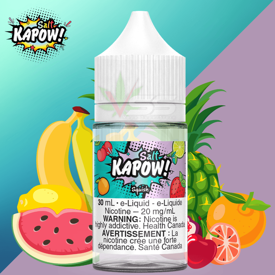 Squish Salt by Kapow E-liquid Morden Vape SuperStore and Cannabis Manitoba Canada