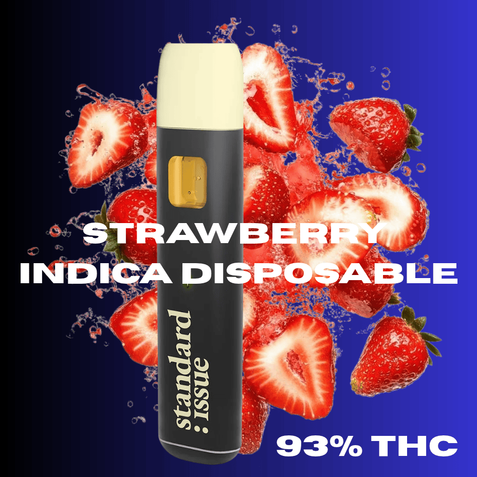 Standard Issue Strawberry Indica Disposable Vape-1g Morden Vape SuperStore and Cannabis Manitoba Canada
