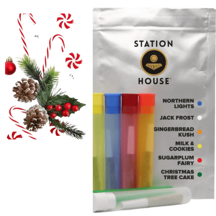Station House Pre-Rolls 6x0.5g Station House Holiday Pre-Roll Sampler Pack-Morden Vape & Cannabis MB