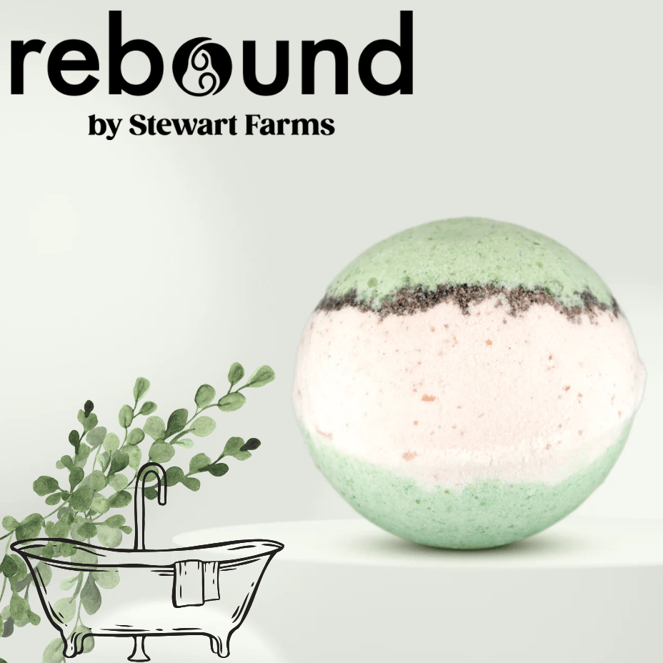 Stewart Farms Evergreen Forest CBD Bath Bomb - 130g Morden Vape SuperStore and Cannabis Manitoba Canada