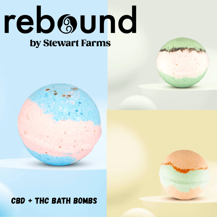 Stewart Farms Triple Pack THC Bath Bombs 1:1 - 3x130g Morden Vape SuperStore and Cannabis Manitoba Canada