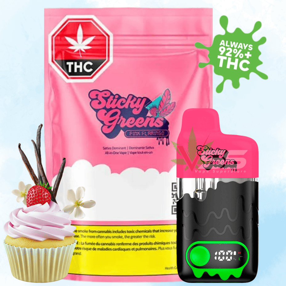 Sticky Greens Pink Flamingo Dripbar - 0.95g Morden Vape SuperStore and Cannabis Manitoba Canada