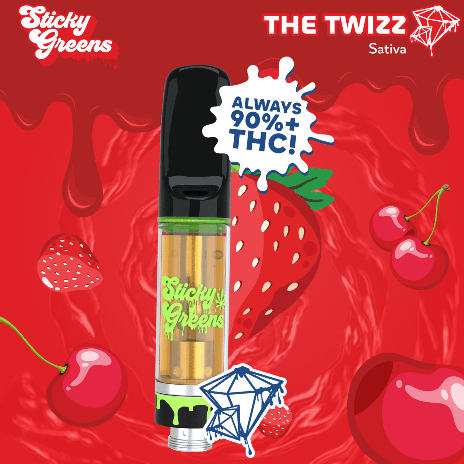 Sticky Greens The Twizz Liquid Diamond Cartridge-1g 1g Morden Vape SuperStore and Cannabis Manitoba Canada