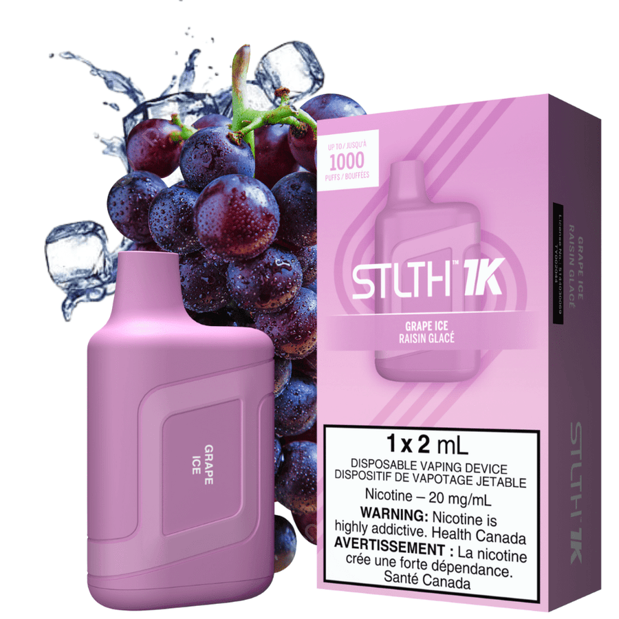 STLTH Disposables 1000 Puffs / 20mg STLTH 1K Disposable Vape-Grape Ice-Morden Vape SuperStore Manitoba, CA 