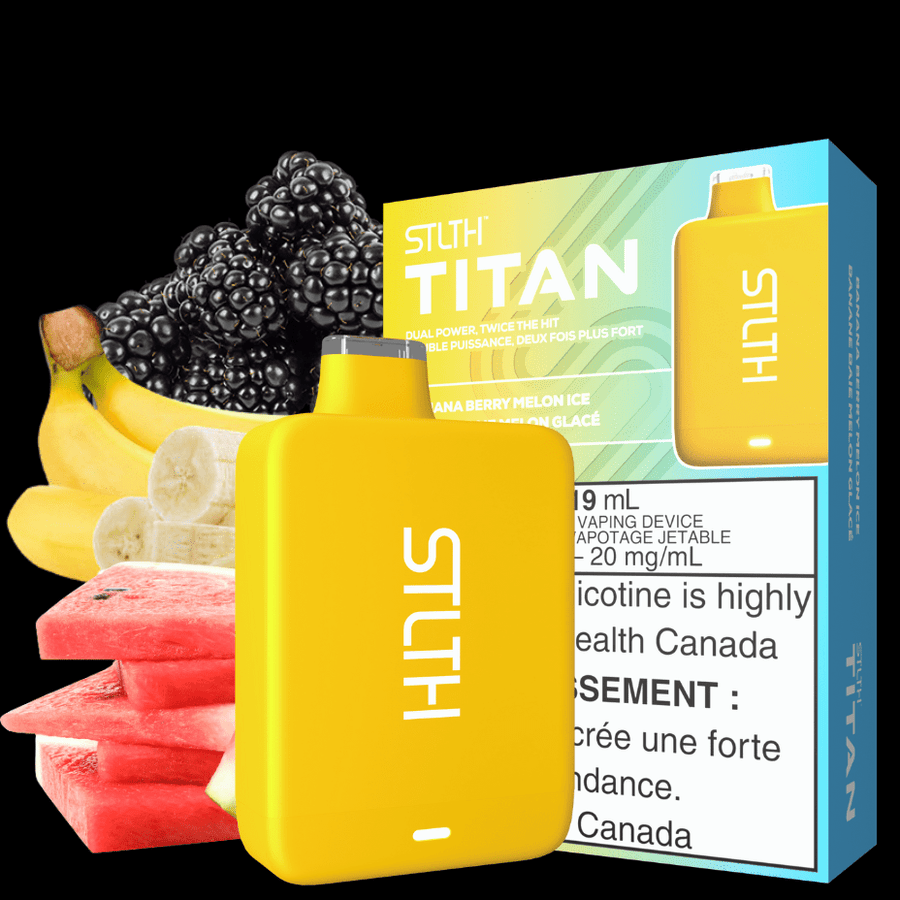 STLTH Titan Disposables 19ml / 20mg STLTH Titan 10K Disposable Vape-Banana Berry Melon Ice-VapeXcape SK