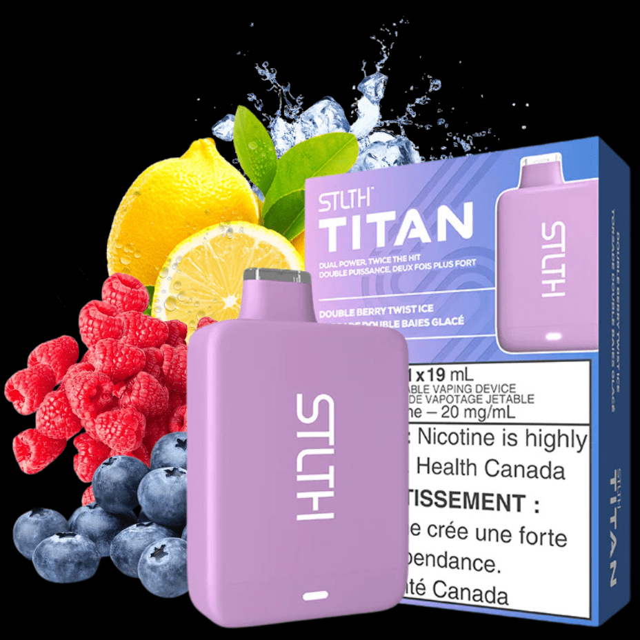 STLTH Titan Disposables 19ml / 20mg STLTH Titan 10K Disposable Vape-Double Berry Twist Ice-Morden