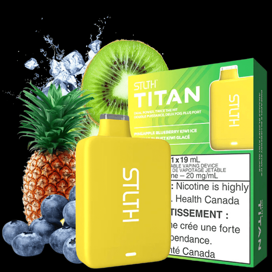 STLTH Titan Disposables 19ml / 20mg STLTH Titan 10K Disposable Vape-Pineapple Blueberry Kiwi Ice-Morden
