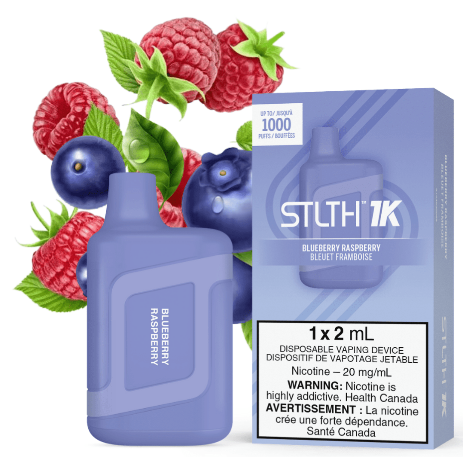 STLTH Disposables 20mg STLTH 1K Disposable Vape-Blueberry Raspberry-Morden Vape SuperStore & Cannabis Dispensary in Manitoba, Canada