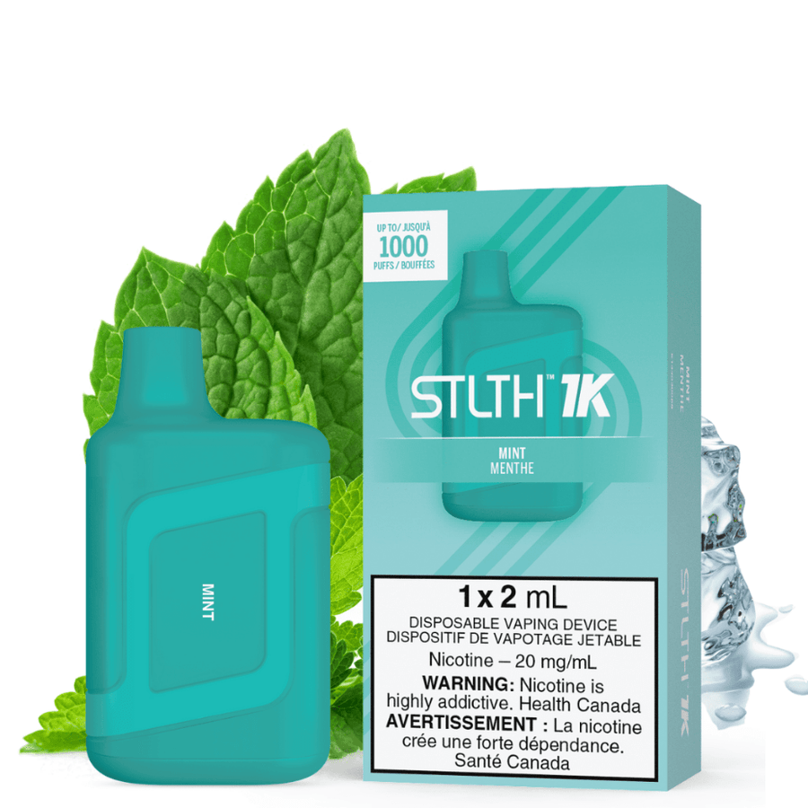STLTH Disposables 20mg STLTH 1K Disposable Vape-Mint-Morden Vape SuperStore and Cannabis Manitoba Canada
