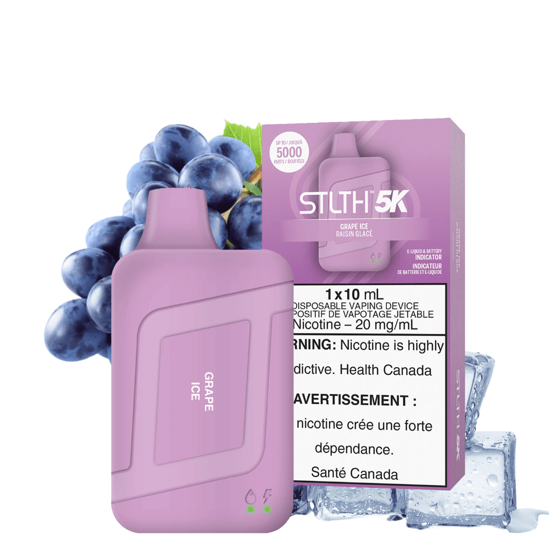 STLTH Disposables 20mg STLTH 5K Disposable Vape-Grape Ice-Morden Vape SuperStore & Cannabis MB, Canada