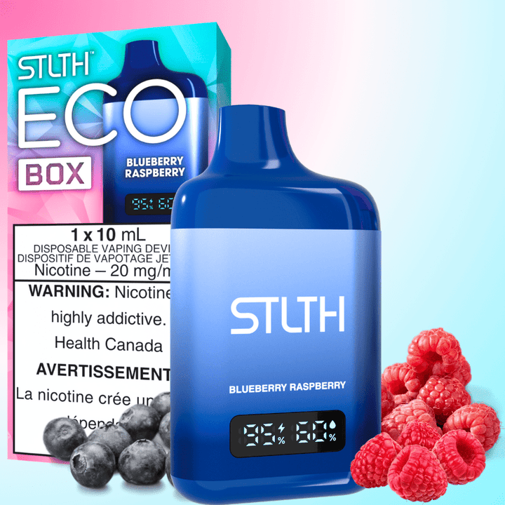 STLTH Eco Box Disposable Vape - Blueberry Raspberry 10mL / 20mg Morden Vape SuperStore and Cannabis Manitoba Canada