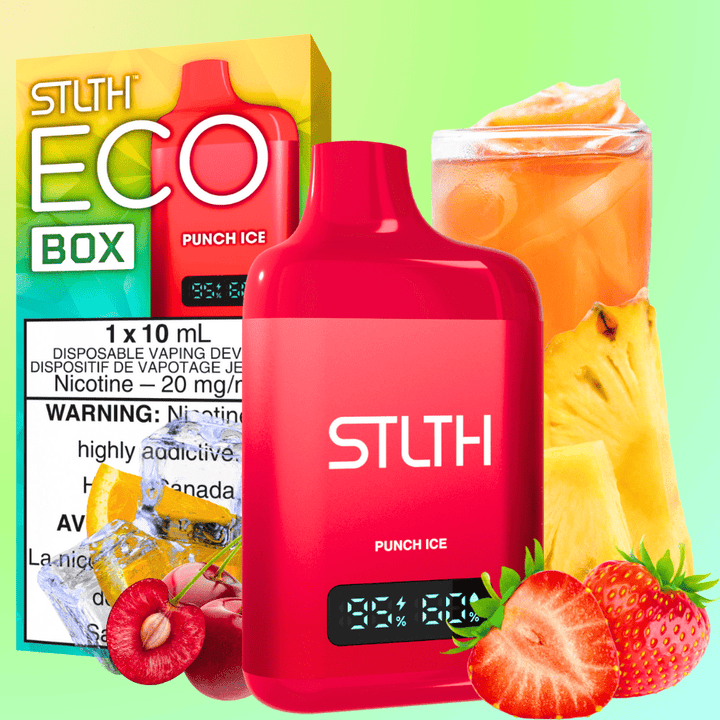 STLTH Eco Box Disposable Vape - Punch Ice 10ml / 20mg Morden Vape SuperStore and Cannabis Manitoba Canada