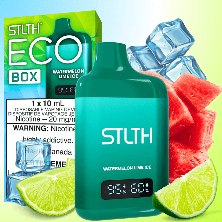 STLTH Eco Box Disposable Vape - Watermelon Lime Ice 10ml / 20mg Morden Vape SuperStore and Cannabis Manitoba Canada