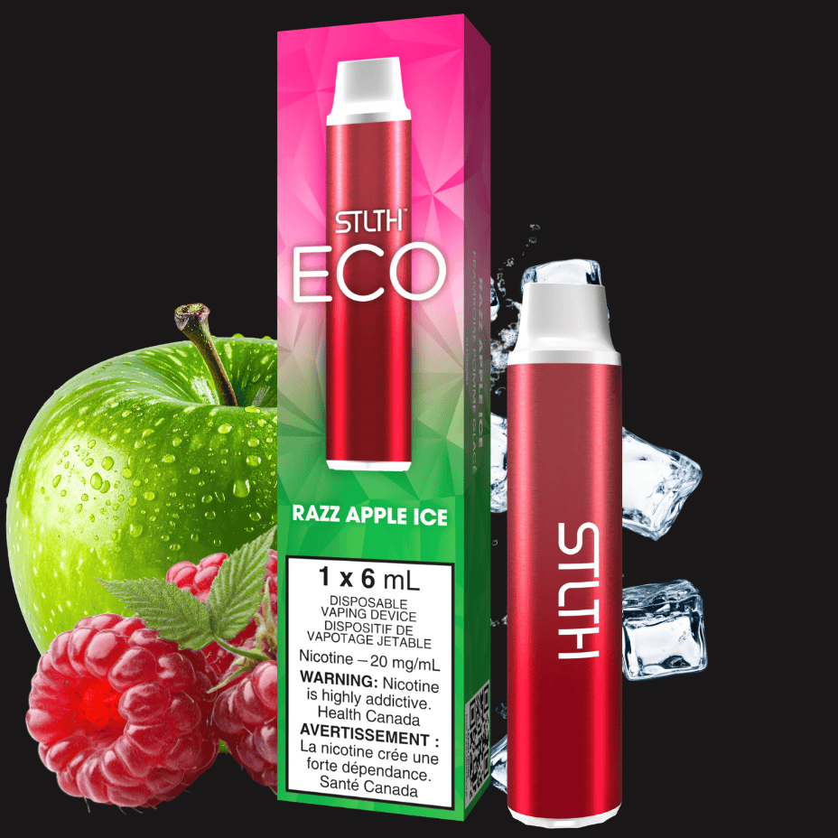 STLTH Eco Disposable Vape 6mL - Razz Apple Ice Morden Vape SuperStore and Cannabis Manitoba Canada