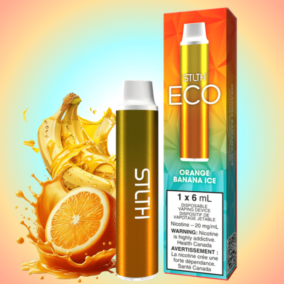 STLTH Eco Disposable Vape - Orange Banana Ice 20mg Morden Vape SuperStore and Cannabis Manitoba Canada