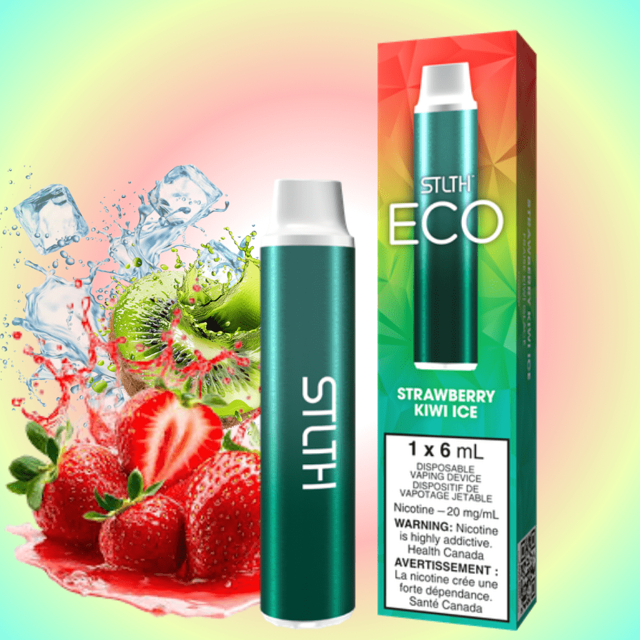 STLTH Eco Disposable Vape - Strawberry Kiwi Ice 20mg Morden Vape SuperStore and Cannabis Manitoba Canada