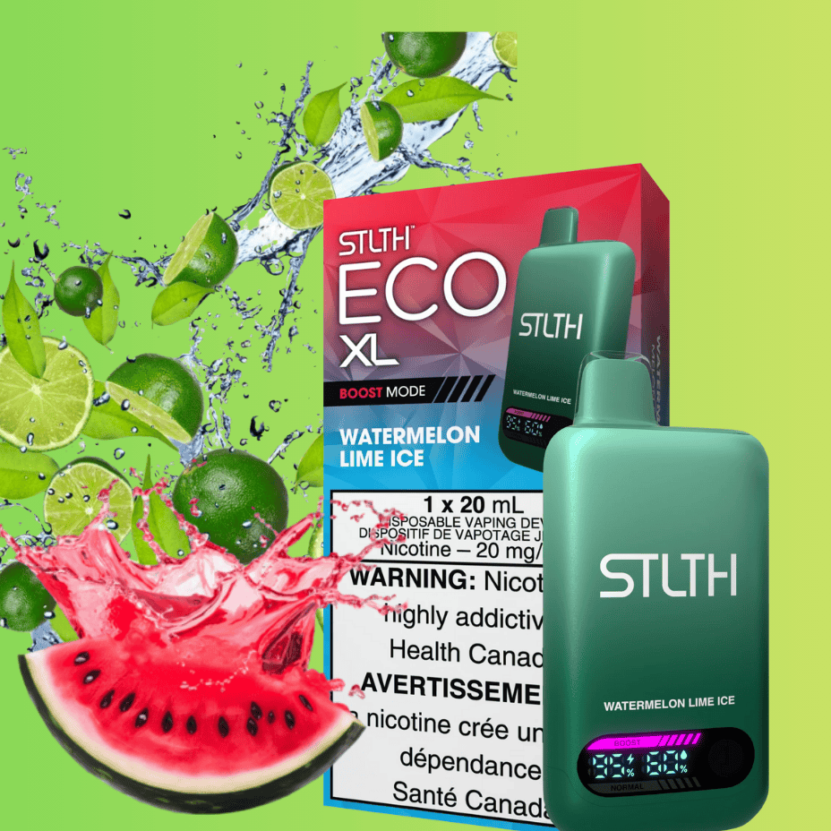 STLTH Eco XL Disposable Vape - Watermelon Lime Ice Morden Vape SuperStore and Cannabis Manitoba Canada