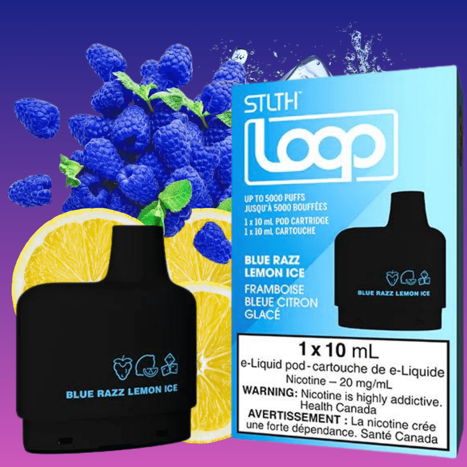 Stlth Loop Closed Pod Systems 20mg / 5000Puffs STLTH Loop Pods-Blue Razz Lemon Ice-Morden Vape SuperStore & Cannabis