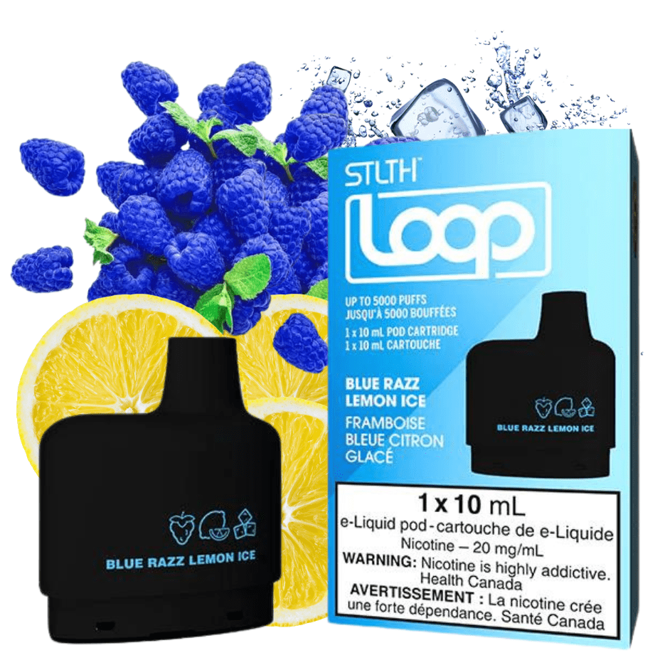 Stlth Loop Closed Pod Systems 20mg / 5000Puffs STLTH Loop Pods-Blue Razz Lemon Ice-Morden Vape SuperStore & Cannabis