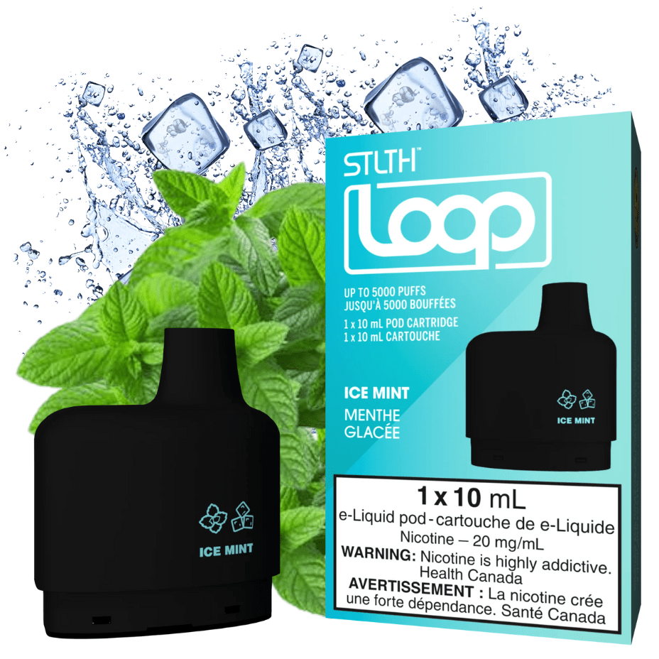 Stlth Loop Closed Pod Systems 20mg / 5000Puffs STLTH Loop Pods-Ice Mint-Morden Vape SuperStore & Cannabis Canada