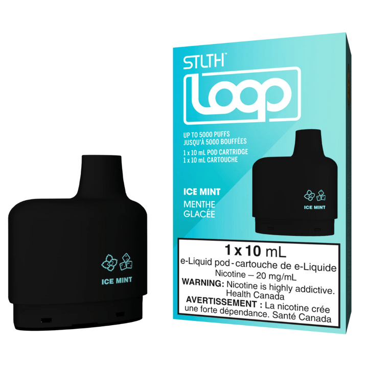 Stlth Loop Closed Pod Systems 20mg / 5000Puffs STLTH Loop Pods-Ice Mint-Morden Vape SuperStore & Cannabis Canada