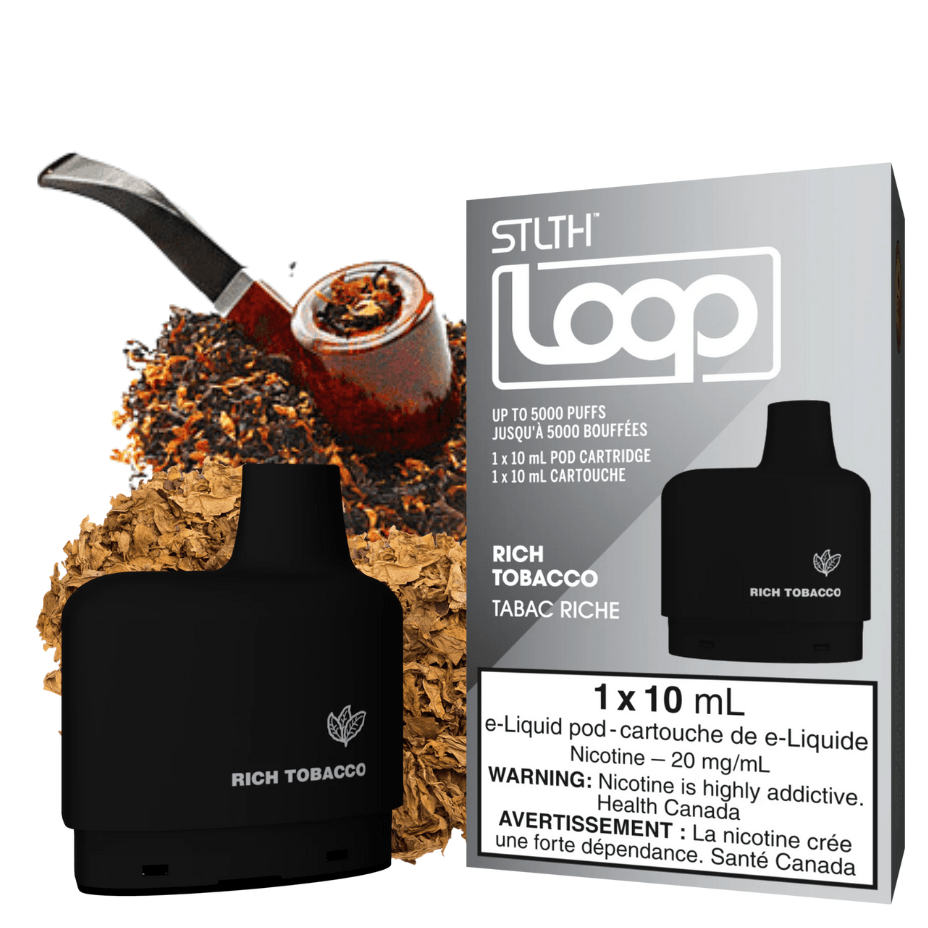 Stlth Loop Closed Pod Systems 20mg / 5000Puffs STLTH Loop Pods-Rich Tobacco-Morden Vape SuperStore & Cannabis Canada