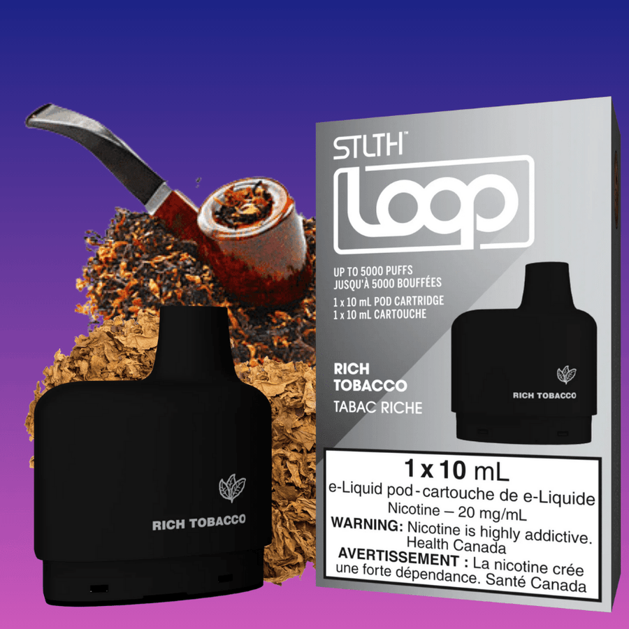 Stlth Loop Closed Pod Systems 20mg / 5000Puffs STLTH Loop Pods-Rich Tobacco-Morden Vape SuperStore & Cannabis Canada