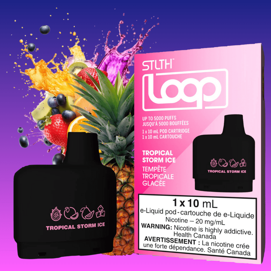 Stlth Loop Closed Pod Systems 20mg / 5000Puffs STLTH Loop Pods-Tropical Storm Ice-Morden Vape SuperStore & Cannabis