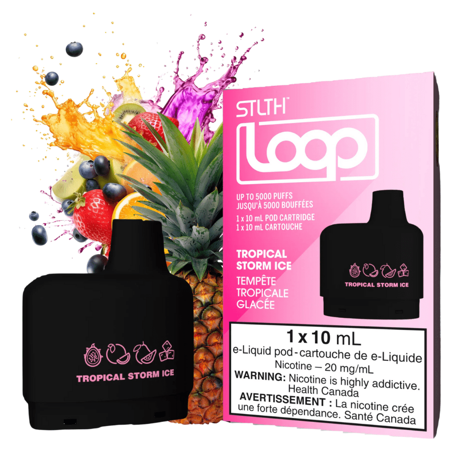 Stlth Loop Closed Pod Systems 20mg / 5000Puffs STLTH Loop Pods-Tropical Storm Ice-Morden Vape SuperStore & Cannabis