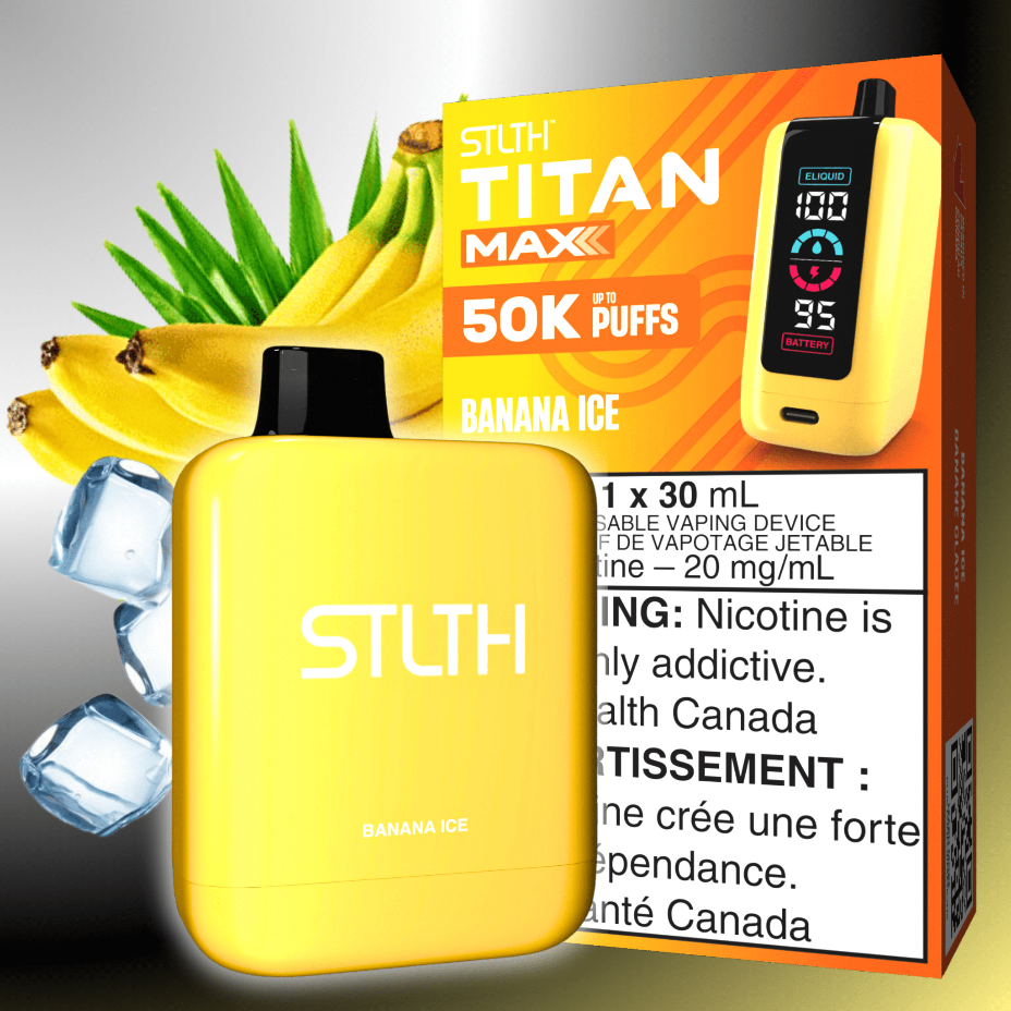 STLTH Titan Max 50k Disposable Vape-Banana Ice in Morden, MB - Morden Vape SuperStore & Cannabis STLTH Titan Max 50k Disposable Vape-Banana Ice in Morden, MB - Morden Vape SuperStore & Cannabis
