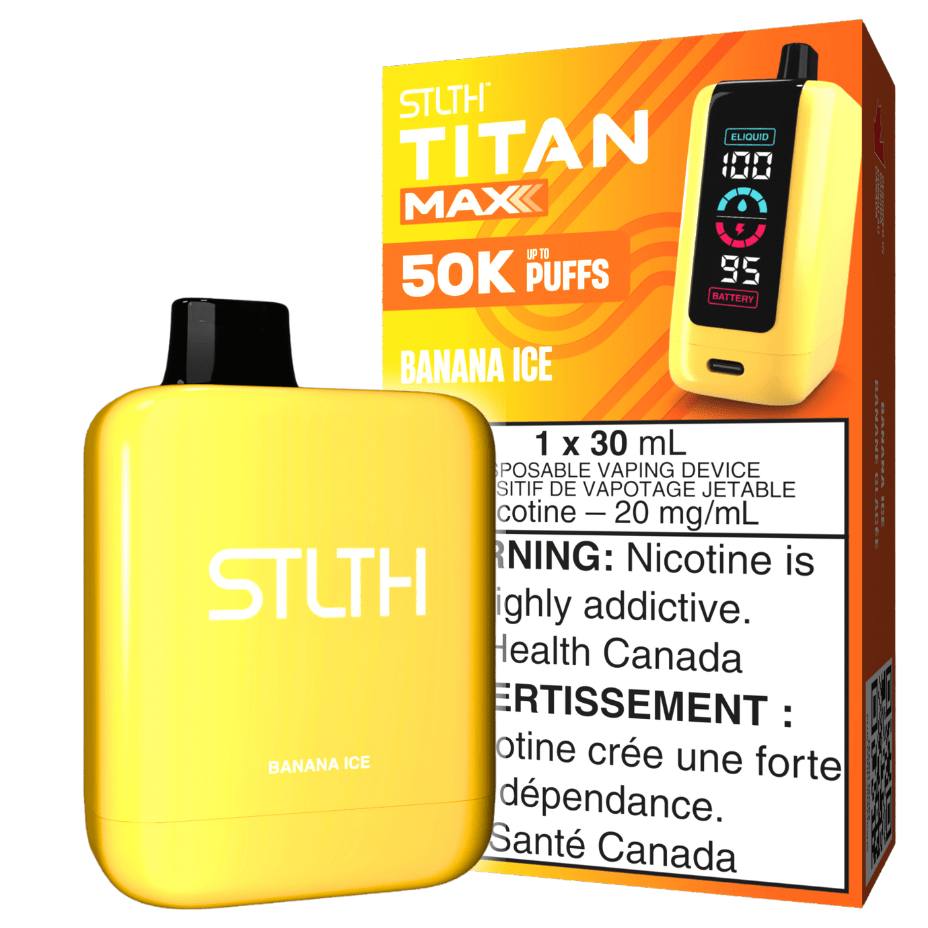 STLTH Titan Max 50k Disposable Vape-Banana Ice in Morden, MB - Morden Vape SuperStore & Cannabis STLTH Titan Max 50k Disposable Vape-Banana Ice in Morden, MB - Morden Vape SuperStore & Cannabis