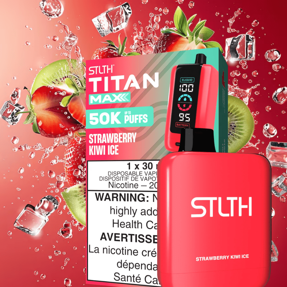 STLTH Titan Max 50k Disposable Vape - Strawberry Kiwi Ice Morden Vape SuperStore and Cannabis Manitoba Canada
