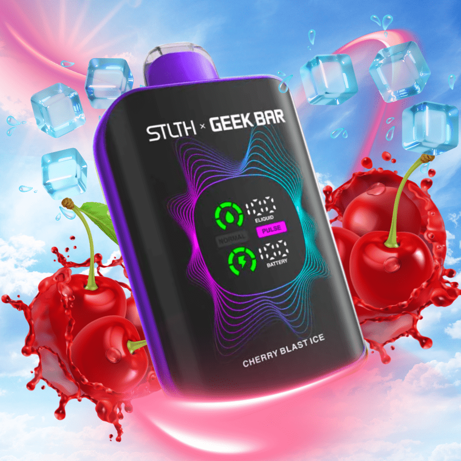 STLTH x Geek Bar 80K Disposable Vape-Cherry Blast Ice 20mg / 80000 Puffs Morden Vape SuperStore and Cannabis Manitoba Canada