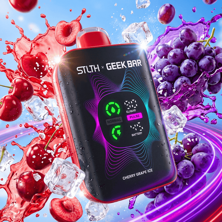 STLTH x Geek Bar 80K Disposable Vape - Cherry Grape Ice 80000 Puffs / 20mg Morden Vape SuperStore and Cannabis Manitoba Canada