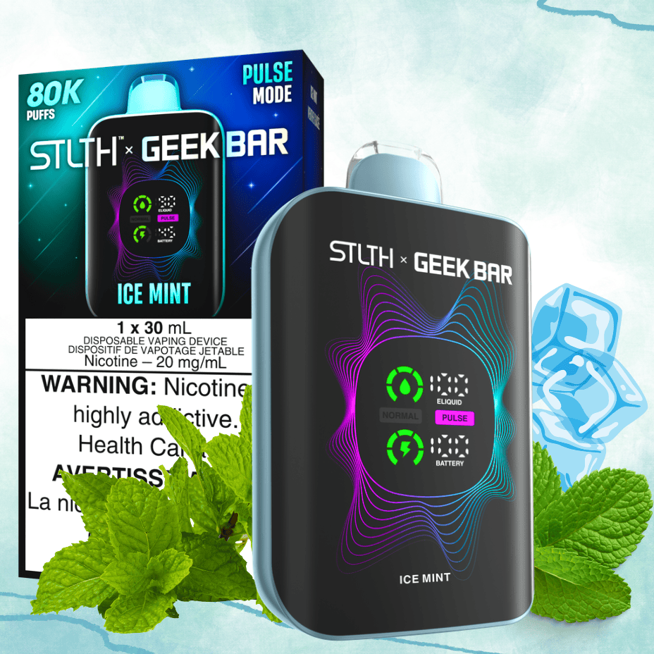 STLTH x Geek Bar 80K Disposable Vape-Ice Mint Morden Vape SuperStore and Cannabis Manitoba Canada
