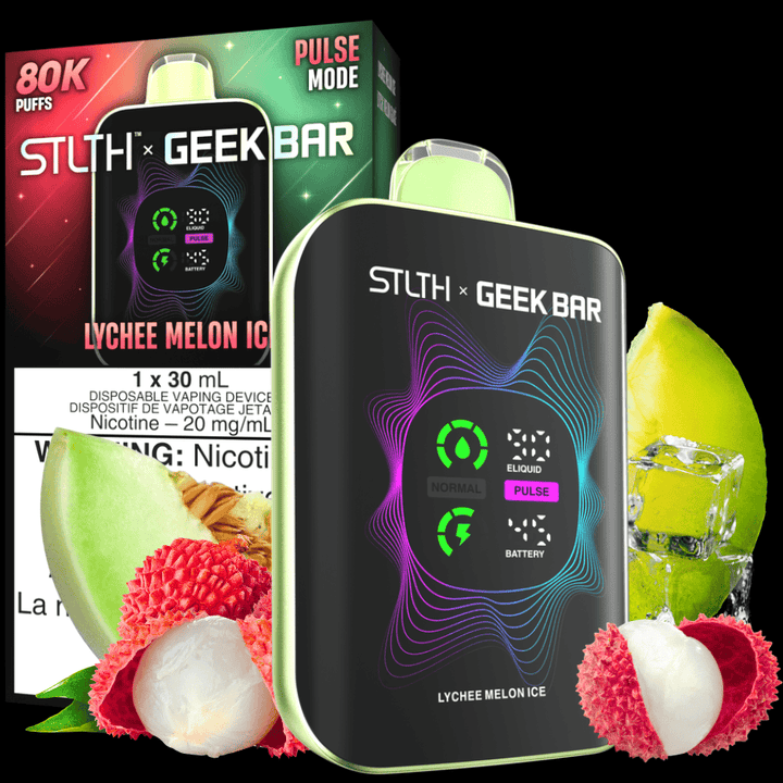STLTH x Geek Bar 80K Disposable Vape - Lychee Melon Ice 80000 Puffs / 20mg Morden Vape SuperStore and Cannabis Manitoba Canada