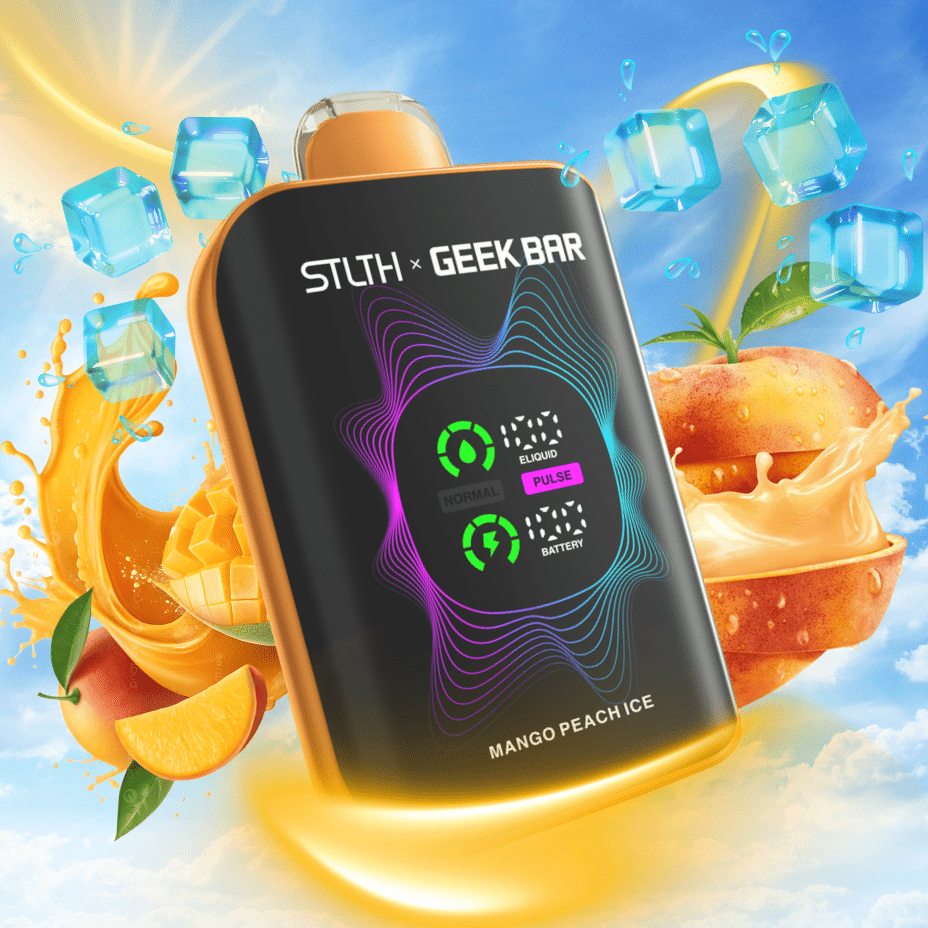STLTH x Geek Bar 80K Disposable Vape-Mango Peach Ice 20mg / 80000 Puffs Morden Vape SuperStore and Cannabis Manitoba Canada